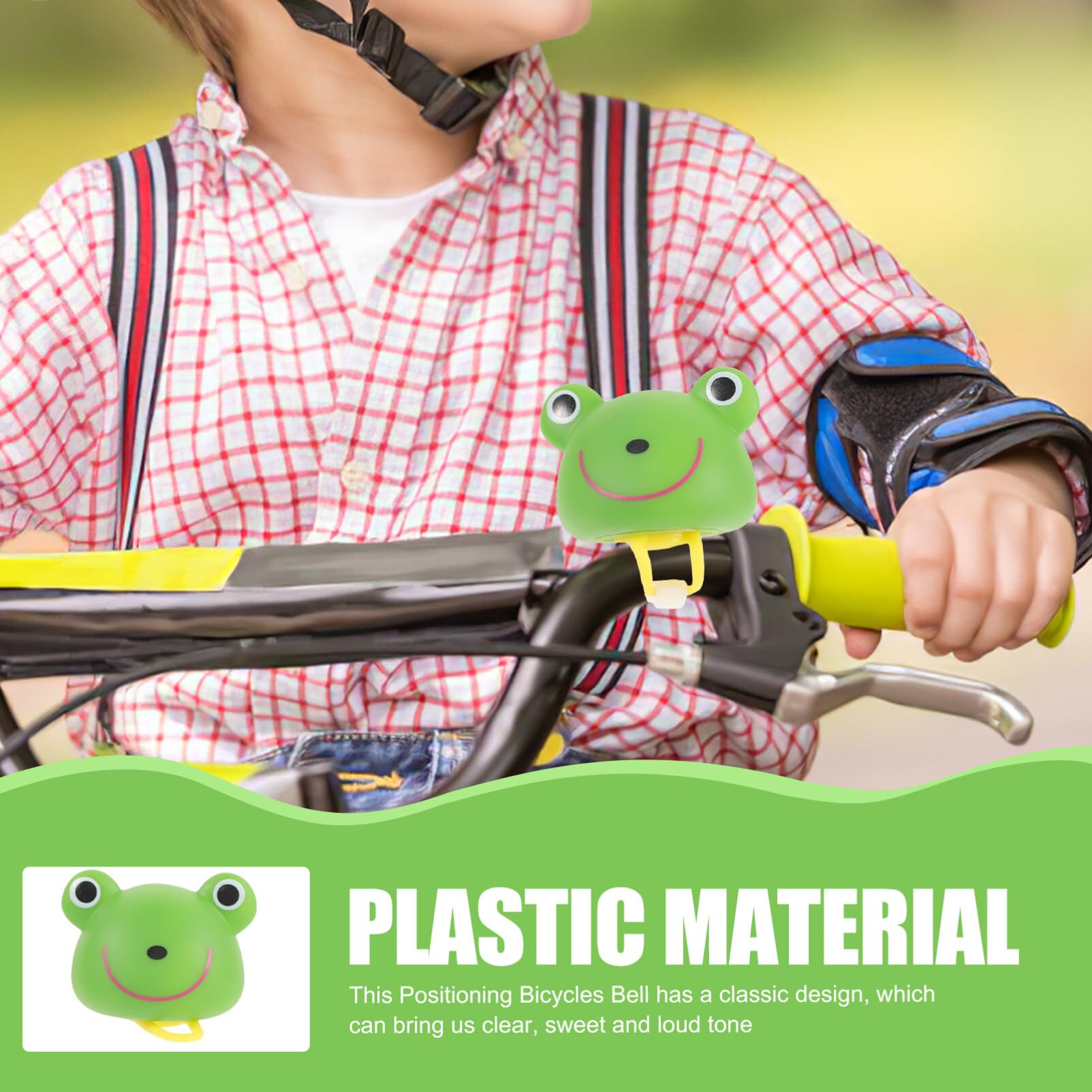 Amazon | Kisangel カエル7自転車7ベル7漫画7動物7自転車7アラーム7